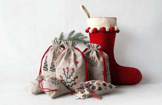 ECO Christmas pouches with you logo