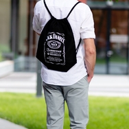 Workoplecak standard plus, czarny, nadruk sitodruk