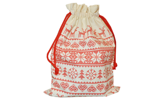 Limited Christmas edition of Christmas-themed sacks