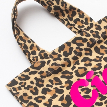 Vibrant Animal Pattern Cotton Tote