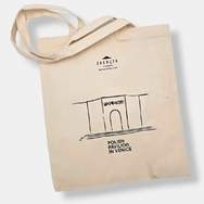 Cotton Bag TS with long 2.5x63 cm handles — printed logo example