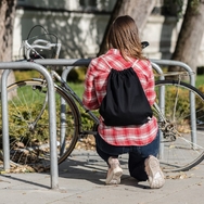 Workoplecak standard, drelich czarny, bez nadruku