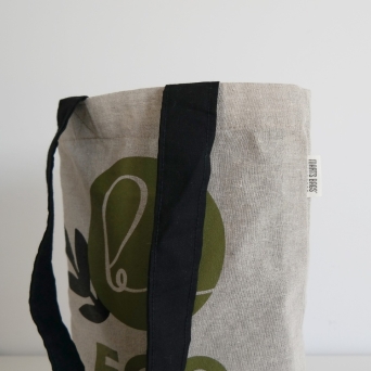 torba z bawełny z recyklingu be eco logical detal