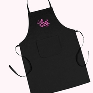 Fartuch, drelich 280g, czarny, nadruk sitodruk