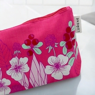 kosmetyczka z dnem, drelich 260g, sitodruk, metka bawełniana